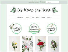 Tablet Screenshot of fleursparpierre.com